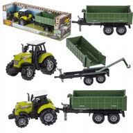 Samochody i pojazdy dla dzieci - Ciągnik Traktor z Przyczepą na Podnośniku Zestaw Rolniczy dla dzieci - miniaturka - grafika 1