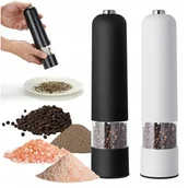 Młynki do soli i pieprzu - Elektryczny młynek do pieprzu i soli zestaw 2 sztuki - miniaturka - grafika 1