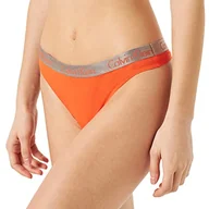 Majtki damskie - Calvin Klein Stringi damskie, Push-Pop Brzoskwinia, S - miniaturka - grafika 1