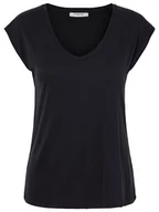 Koszulki i topy damskie - Pieces Koszulka "Kamala" w kolorze czarnym - miniaturka - grafika 1