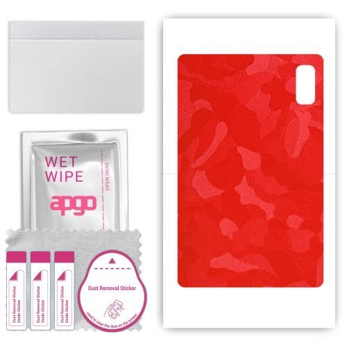 folia naklejka skórka strukturalna na TYŁ do HTC A103 Plus - Moro Camo Czerwony - apgo SKINS