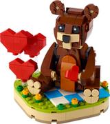 Klocki - LEGO Brickheadz Walentynkowy Niedźwiedź Bruna 40462 - miniaturka - grafika 1