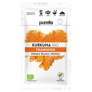 Purella Kurkuma Purella Superfoods BIO, 20g - Zdrowa żywność - miniaturka - grafika 1
