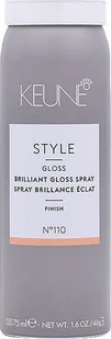 Keune Keune, Style Brilliant Gloss, Hair Spray, Smooth & Shine, Natural Hold, 110, 75 ml For Women - Kosmetyki do stylizacji włosów - miniaturka - grafika 1