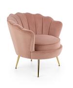 Fotele - Fotel Do Salonu Jasny Różowy Halmar Amorinito - miniaturka - grafika 1