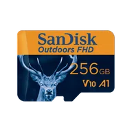 Karty pamięci - SanDisk Outdoors FHD MicroSDXC UHS-I Card with SD Adapter - 256GB Single Pack - SDSQUBL-256G-GN6VA - miniaturka - grafika 1