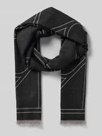 Apaszki i szaliki damskie - Szal z mieszanki wiskozy z frędzlami - miniaturka - grafika 1