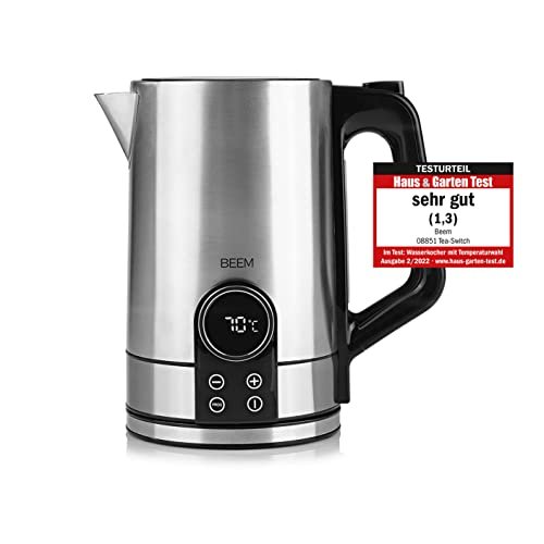 BEEM TEA-SWITCH Czajnik 1,7l Ustawienie temperatury 40-100°C Wskaźnik temperatury Przygotowanie posiłków dla niemowląt Herbata Funkcja szybkiego zagotowania Funkcja utrzymywania ciepła