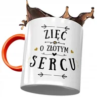 Kubki - Kubek Pomarańczowy Dla Zięcia na Urodziny Prezent z Nadrukiem ze Zdjęciem + Opakowanie na prezent (wzór 04) - miniaturka - grafika 1