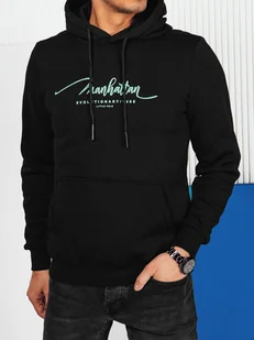 Bluza męska z kapturem czarna Dstreet BX5701-L - Bluzy męskie - miniaturka - grafika 1