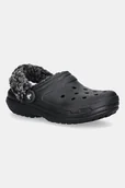 Kapcie damskie - Crocs kapcie Classic Fleece Lined Clog kolor czarny 211396 - miniaturka - grafika 1