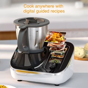 TOKIT Omni Cook 1700W 2.2L Automatic Cooking Robot, Household Smart Chef Machine, 21 Functions, Lampblack Free - EU Plug - Multicookery - miniaturka - grafika 5