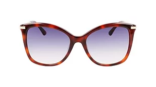 Calvin Klein Damskie okulary przeciwsłoneczne CK22514S, Brown Havana, L - Okulary przeciwsłoneczne - miniaturka - grafika 1