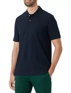 Koszulki męskie - bugatti Męska koszulka polo 8100-25030, granatowa, normalna - miniaturka - grafika 1