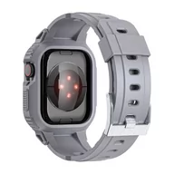 Akcesoria do smartwatchy - Pasek do zegarka Apple 41 mm / 40 mm / 38 mm Silikon z etui odpornym na wstrząsy Szary - miniaturka - grafika 1