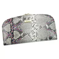 Portfele - Portfel damski skórzany PELLUCCI SN-123 RFID Popiel / Róż - miniaturka - grafika 1