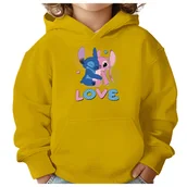Bluzy dla dziewczynek - BLUZA DZIECIĘCA STITCH LOVE 146-152 DLA DZIEWCZYNKI CHŁOPCA PREZENT - miniaturka - grafika 1