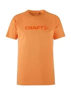 Koszulki męskie - Craft CORE Essence Logo Tee koszulka sportowa męska 3XL | Sour| odzież sportowa dla mężczyzn z poliestru pochodzącego z recyklingu | zakrzywione szwy boczne | Quick Dry T-shirt męski | koszulka - miniaturka - grafika 1