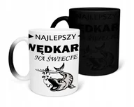 Kubki - KUBEK MAGICZNY Z NADRUKIEM-PREZENT WĘDKARZ RÓŻNE WZORY DO WYBORU+IMIĘ - miniaturka - grafika 1