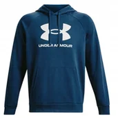 Bluzy męskie - BLUZA MĘSKA Z KAPTUREM DRESOWA SPORTOWA RIVAL FLEECE LOGO HD UNDER ARMOUR - miniaturka - grafika 1