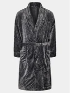 Szlafroki męskie - HOM Szlafrok 402625 Szary Regular Fit - miniaturka - grafika 1