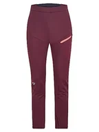Spodnie damskie - Ziener NABELLE damskie spodnie softshellowe, do jazdy na nartach biegowych, wiatroszczelne przód, elastyczny tył, Velvet Red, 46 - miniaturka - grafika 1