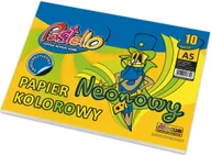 Szkolne artykuły papiernicze - Papier kolorowy neonowy samoprzylepny A5 10 kartek Pastello - miniaturka - grafika 1