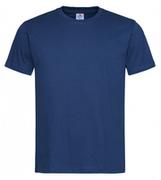 Koszulki męskie - Ciemny Niebieski Bawełniany T-Shirt Męski Bez Nadruku -STEDMAN Koszulka, Krótki Rękaw, Basic, U-neck - Stedman - miniaturka - grafika 1