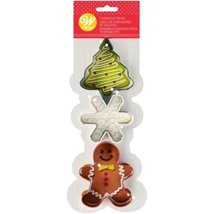 Foremki do wykrawania kolorowe ŚWIĘTA Wilton, 3 szt. - Formy do ciast - miniaturka - grafika 1