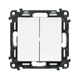 Legrand Valena Life Łącznik schodowy Podwójny - 10 AX Biały - 752108 - Wyłączniki światła i elektryczne - miniaturka - grafika 2