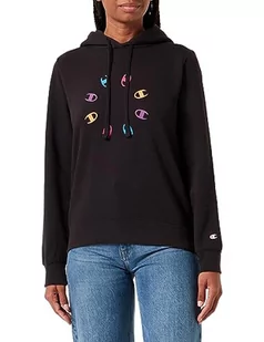 Champion Legacy Graphic Shop W-Light Powerblend Fleece Damska bluza z kapturem, Czarny, M - Bluzy damskie - miniaturka - grafika 1