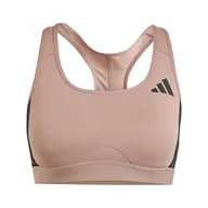 Biustonosze - adidas Damski biustonosz Powerreact Train Medium Support 3Stripes L C-D - miniaturka - grafika 1