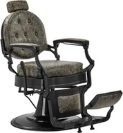 Fotele fryzjerskie - Gabbiano fotel barberski president old leather zielony - miniaturka - grafika 1
