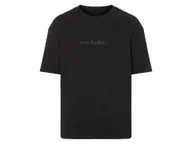 Koszulki męskie - LIVERGY® T-shirt męski oversize z bawełny (Czarny, S (44/46)) - miniaturka - grafika 1