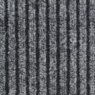 vidaXL Wycieraczka, prążkowana, szara, 60x80 cm - Wycieraczki - miniaturka - grafika 1