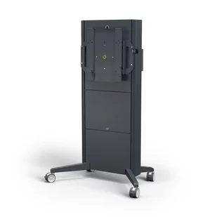 SMS Presence Mobile Flipster wózek z silnikową regulacją wysokości i funkcją obrotu (ver. 2021) do 84" | max. VESA 400x400 | obciążenie 150kg | ciemnoszary - Akcesoria do monitorów - miniaturka - grafika 1