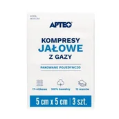 Apteczki i materiały opatrunkowe - Synoptis PHARMA SP. Z O.O. APTEO Kompresy gazowe jałowe APTEO CARE 5cmx5cm 90561 - miniaturka - grafika 1