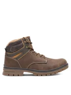 Botki męskie - Lanetti Trzewiki VS21M2019-3 Brązowy - miniaturka - grafika 1