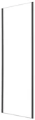 Parawany nawannowe - Ścianka boczna do drzwi prysznicowych przesuwnych Hooked 90x200 profil czarny Sealskin - miniaturka - grafika 1