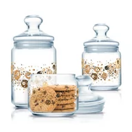 Pojemniki kuchenne - Komplet pojemników / słoików Club Comet 3-elementowy LUMINARC - miniaturka - grafika 1