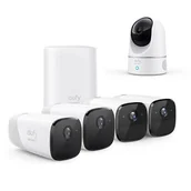 Kamery IP - Zestaw 4-kamer Eufy eufyCam 2 PRO 2K (4x kamera EufyCam 2 PRO, stacja bazowa) + gratis Eufy Indoor 2K - miniaturka - grafika 1
