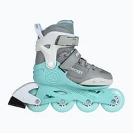 Rolki - Rolki dziecięce Powerslide Rocket grey/teal - miniaturka - grafika 1