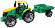 Samochody i pojazdy dla dzieci - Lena Traktor z przyczepą luzem w szarym kartonie GXP-775992 - miniaturka - grafika 1