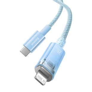 Kabel szybko ładujący Baseus USB-C do Lightning Explorer Series 2m, 20W (niebieski) - Kable - miniaturka - grafika 21