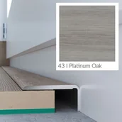 Listwy przypodłogowe - Arbiton Profil podłogowy CS25 zakończeniowy dąb platynowy 1,2 m - miniaturka - grafika 1