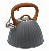 Czajniki na gaz - Czajnik Stalowy Plisa 3.0L Brunbeste Bb-2366 Szary - miniaturka - grafika 1