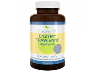 Medverita Medverita, Enzymy Trawienne, DigeZyme, 120 kapsułek - Witaminy i minerały dla sportowców - miniaturka - grafika 1
