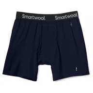 Majtki męskie - Męskie bokserki Smartwool M Merino Boxer Brief Boxed Rozmiar: L / Kolor: ciemnoniebieski - miniaturka - grafika 1
