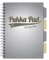 Zeszyty szkolne - Project Book Grey B5/100K kratka szary (3szt) - PUKKA - miniaturka - grafika 1