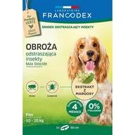 Artykuły przeciw pasożytom - Francodex Obroża na kleszcze i pchły dla psa 10-20kg dł 60cm - miniaturka - grafika 1